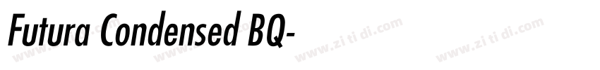 Futura Condensed BQ字体转换
